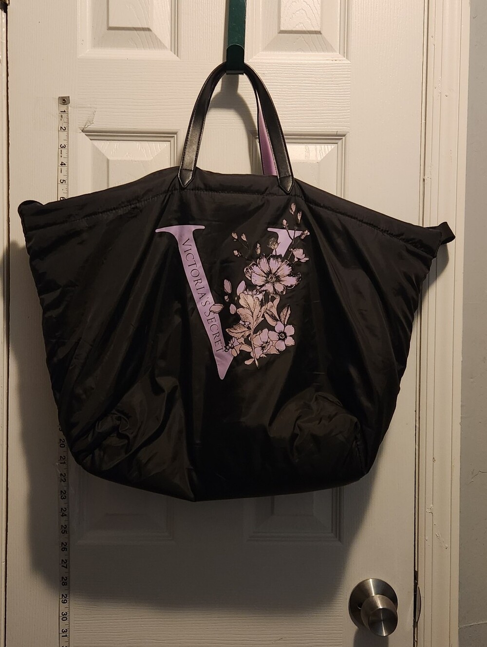 Victoria's Secret V Floral Travel Weekender Tote Bag